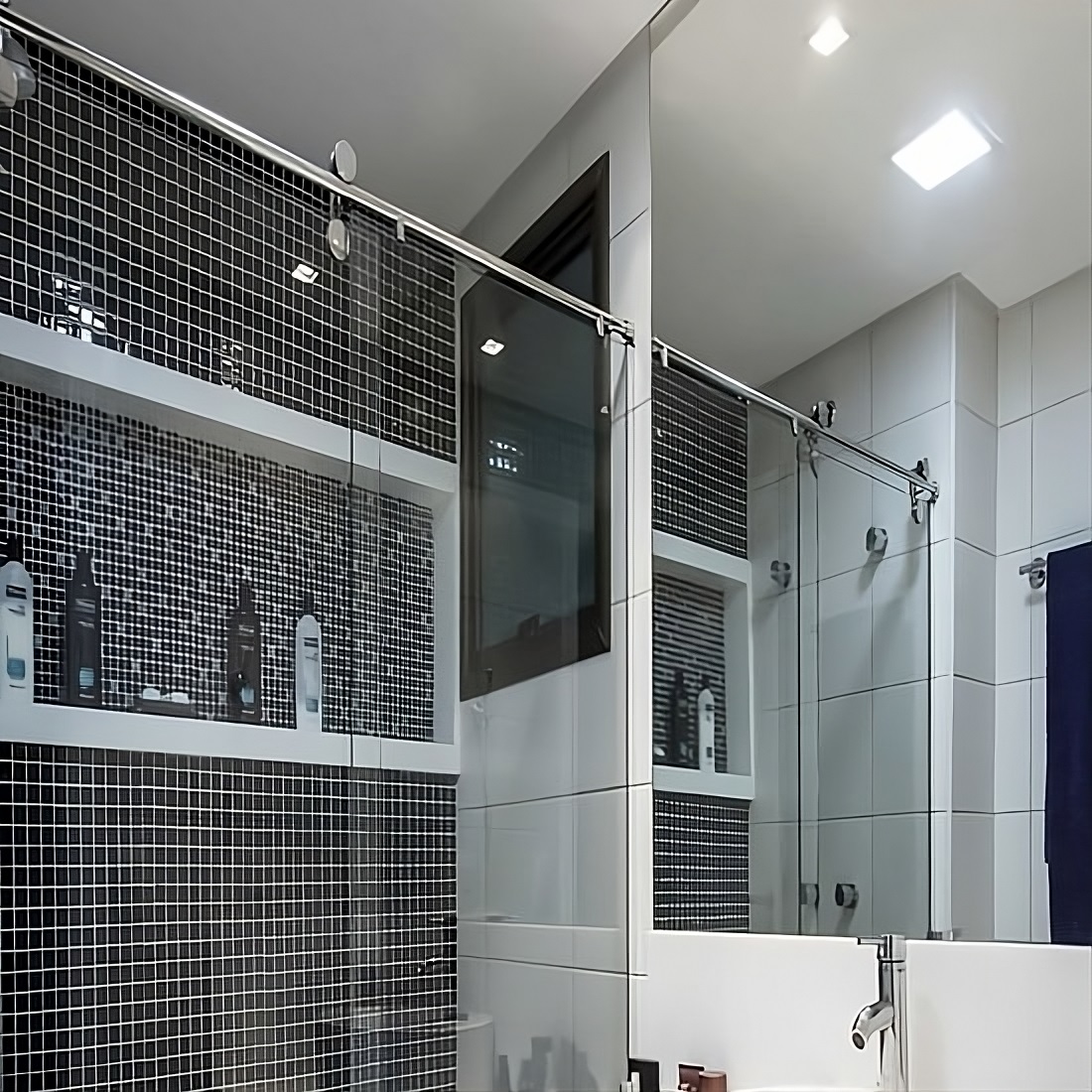 Box para Banheiro Vidro Incolor Modelo Elegance