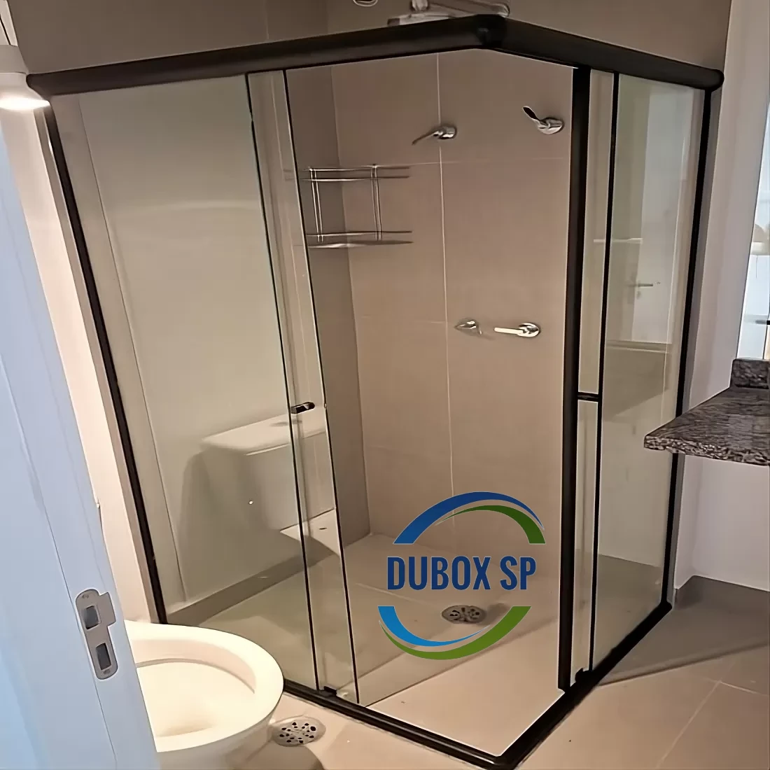 Box de vidro para banheiro 4 folhas de canto